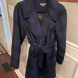 A peas in the pod blue and black maternity pea oat size large